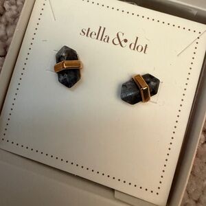 Stella & Dot Stone Rebel Studs in Rose Gold